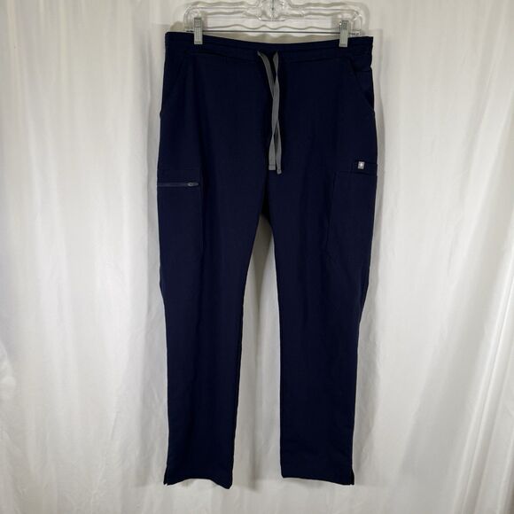 Figs Technical Collection Scrub Pants Women's Medium Blue Drawstring Pockets - Picture 1 of 10